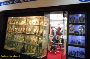 Jewellery stores are many in Yashwant Place market..